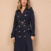 Gabardina azul marino