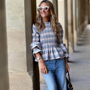 Blusa nido de abeja