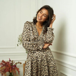 Vestido animal print