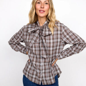 Camisa de cuadros lazo