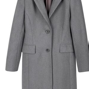 Abrigo de paño gris