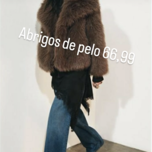 Abrigo de pelo marrón