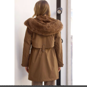 Parla marrón forrada de pelo