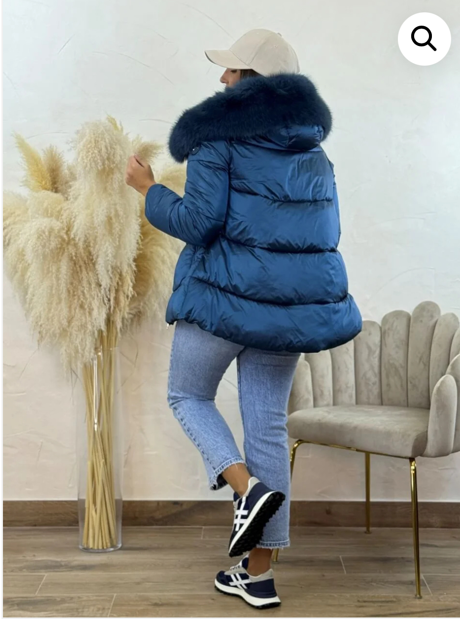 Plumífero azul fuerte - Imagen 4