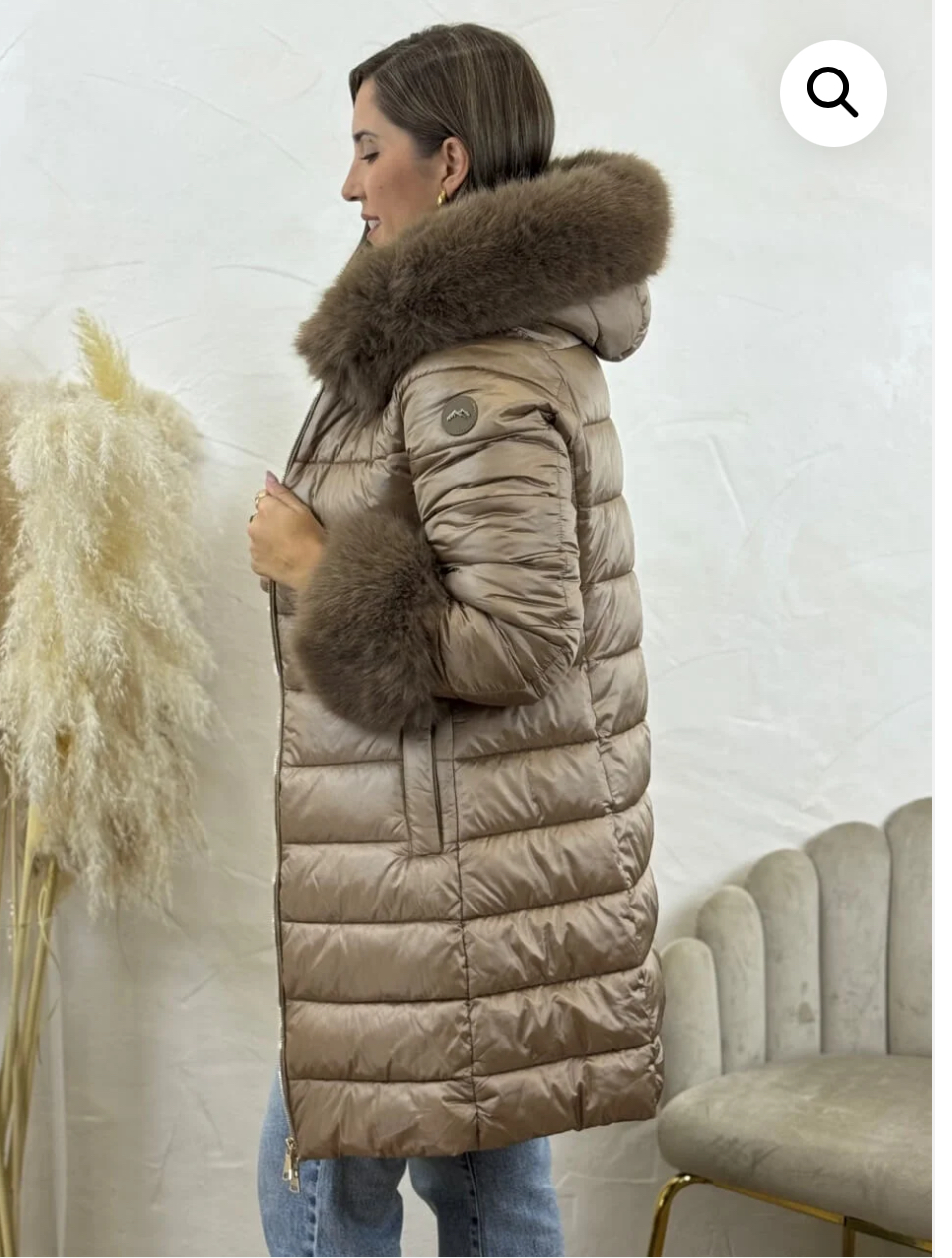 Plumífero marrón clarito - Imagen 3