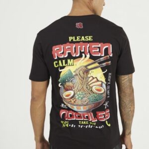 camiseta chico estampada negra brave soul