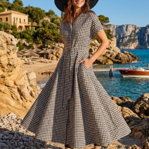 Vestido cuadros vichy