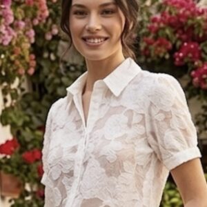 Camisa encaje blanca
