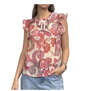 Camisa rosa estampada brave soul