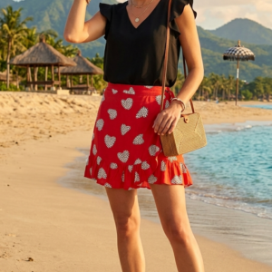 Falda pareo corazon