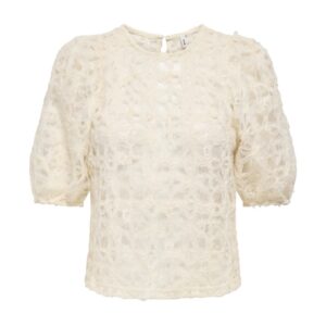 Camisa encaje beige