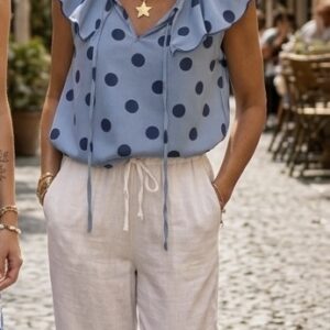 Camisa lunar azul