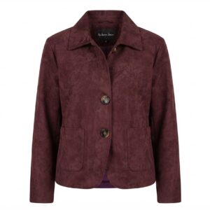 Chaquetas ante granate
