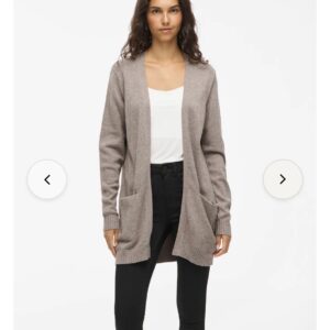 Chaqueta punto beige VILA
